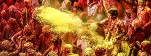 Dhulandi Holi : Abir Gulal Holi and Colorful Water Holi in Brij